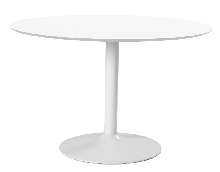 IBIZA rundt hvidt spisebord
