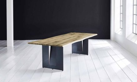 Concept 4 You Plankebord – Barkkant Eg med Steven ben, m. udtræk 3 cm 240 x 100 cm 05 = sand