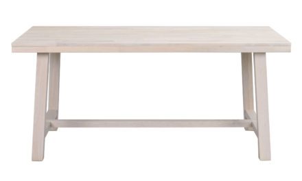 Brooklyn spisebord – hvidpigmenteret eg m. udtræk (170×95)