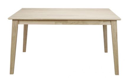 Filippa spisebord – Hvidolieret eg, 145×145/190×145