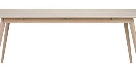 Yumi spisebord – Hvidpigmenteret egetræ, 190×90