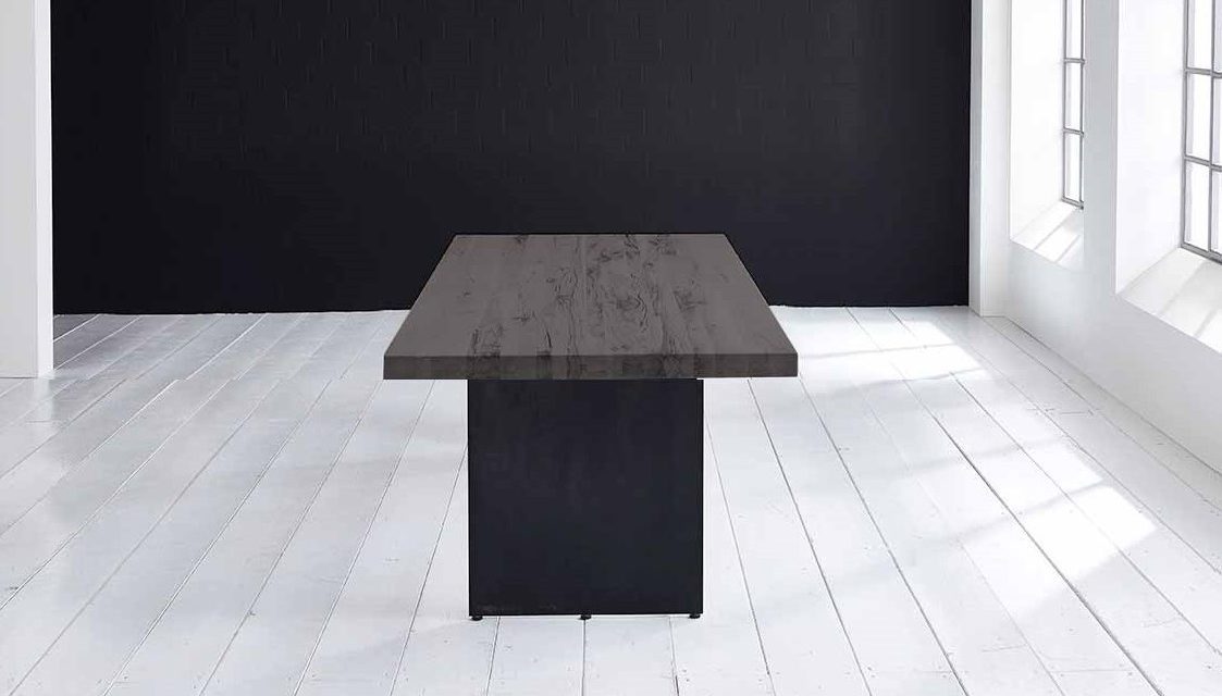 Concept 4 You plankebord – Lige kant med Line ben, m. udtræk 6 cm 220 x 110 cm 07 = mocca black