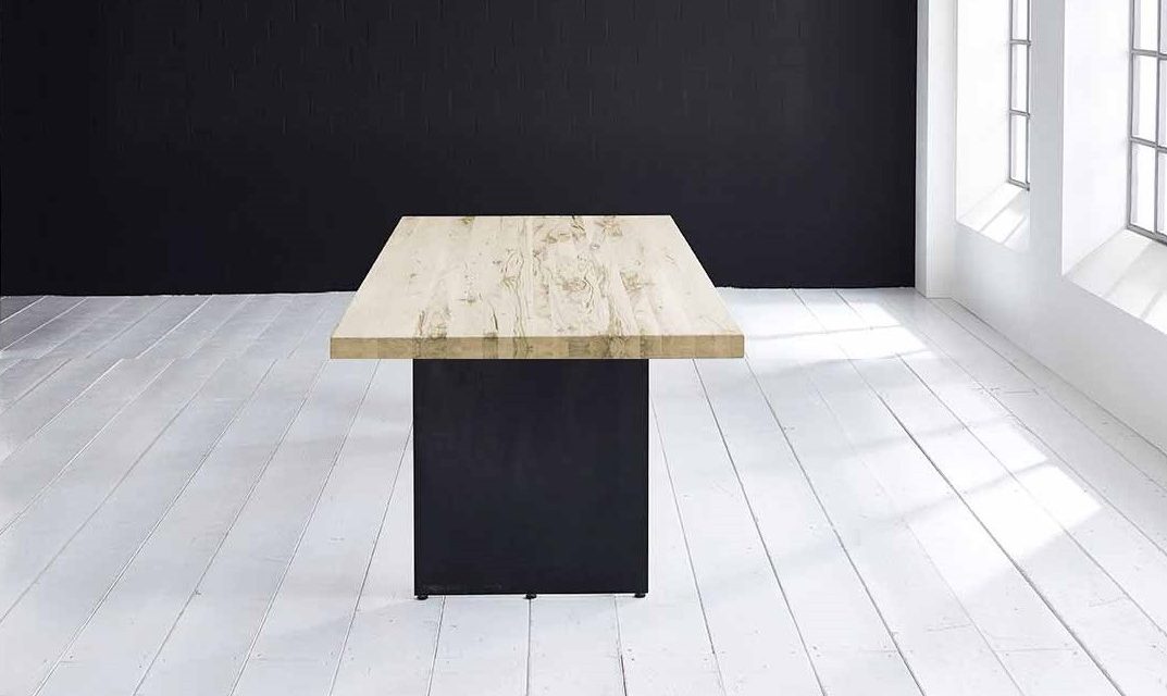 Concept 4 You plankebord – Lige kant med Line ben, m. udtræk 6 cm 280 x 110 cm 05 = sand