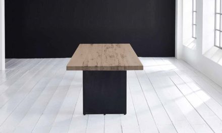 Concept 4 You plankebord – Lige kant med Line ben, m. udtræk 6 cm 180 x 110 cm 02 = smoked