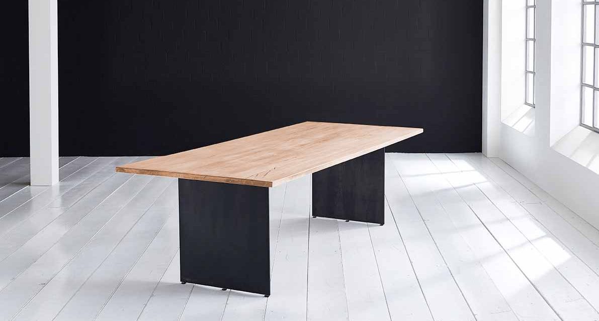 Concept 4 You plankebord – Lige kant med Line ben, m. udtræk 3 cm 240 x 100 cm 01 = olie
