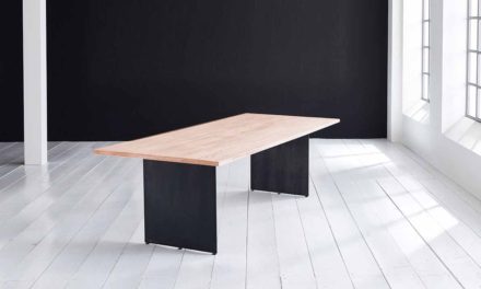 Concept 4 You plankebord – Lige kant med Line ben, m. udtræk 3 cm 200 x 100 cm 03 = white wash