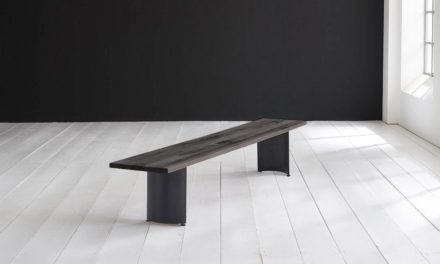Concept 4 You Spisebordsbænk – Arc-ben 180 x 40 cm 3 cm 07 = mocca black