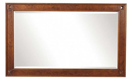 Mozart vægspejl – valnøddebrun, rektangulært (85×140)