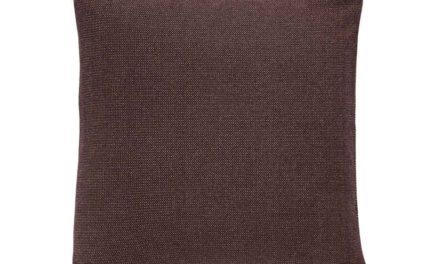 HÜBSCH pude – mørkerød bomuld (50×50)