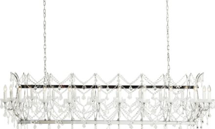 Loftslampe Chateau Crystal Chrome Deluxe