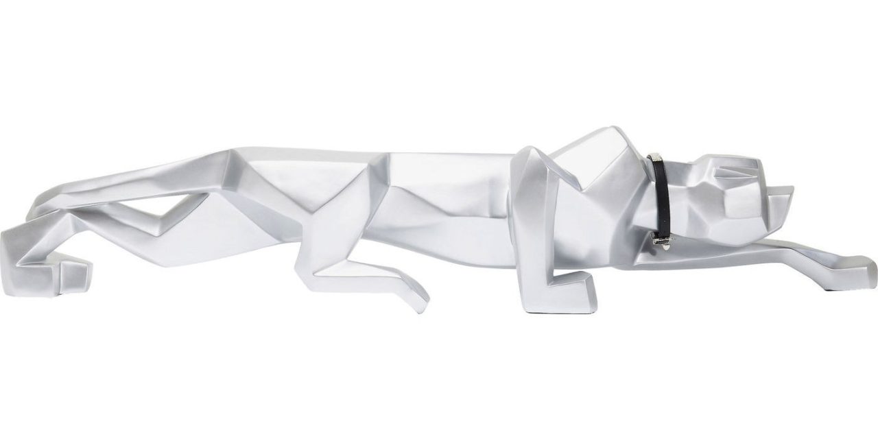 Dekoration Figur Silver Cat 185