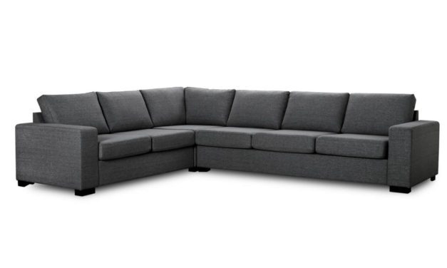 Milan hjørnesofa – antracitgrå stof