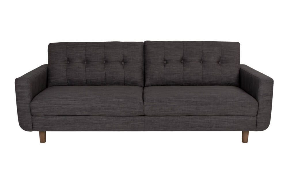 HOUSE NORDIC Artena 3 personers sofa i mørkegråt stof