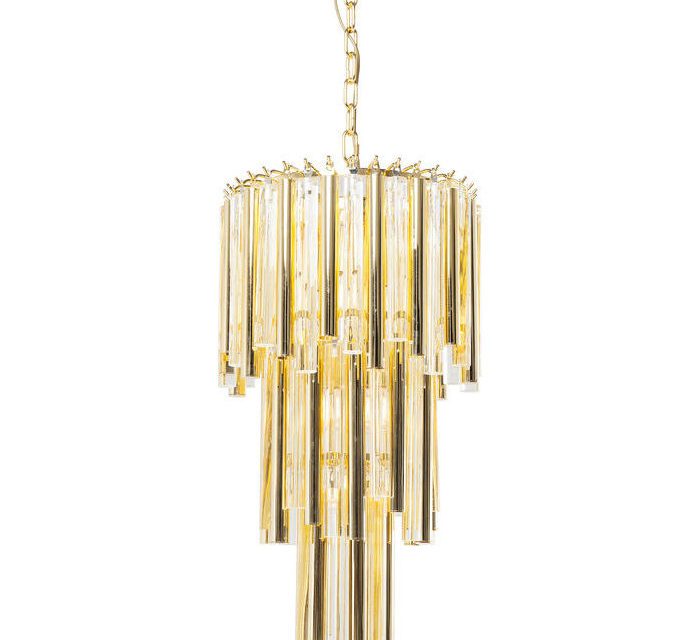 KARE DESIGN Loftslampe, Palazzo Pole Guld Ø35 cm