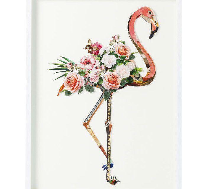 KARE DESIGN Billede, Frame Art Flamingo 100 x 75 cm