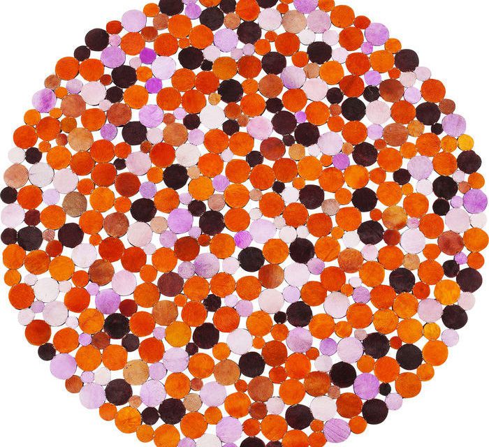 KARE DESIGN Tæppe, Circle Orange Multi Ø150 cm