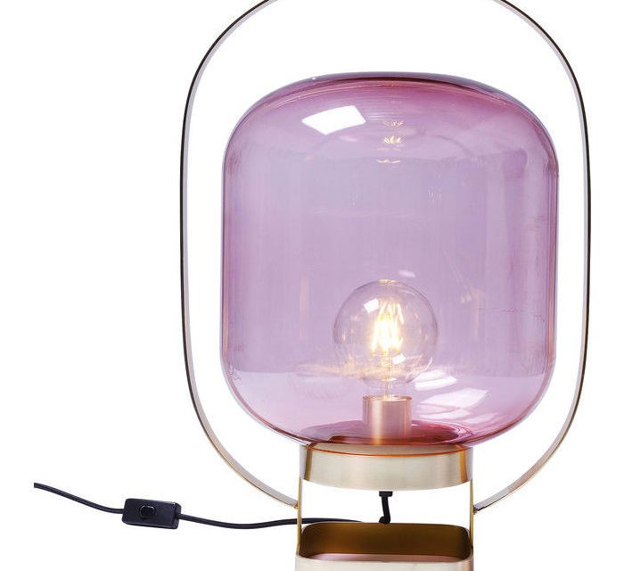 KARE DESIGN Bordlampe Jupiter Pink-Messing