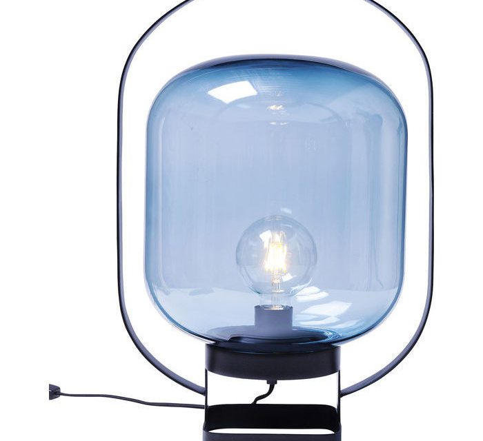 KARE DESIGN Bordlampe Jupiter Blå-Sort