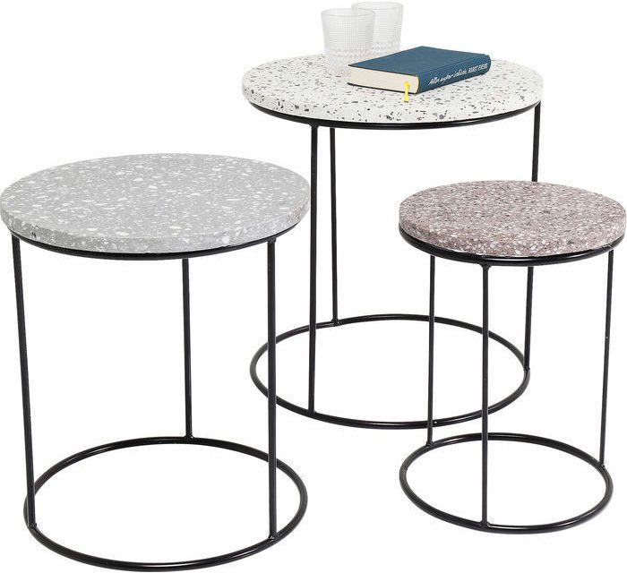 KARE DESIGN Sidebord Terrazzo Round (3/Sæt)