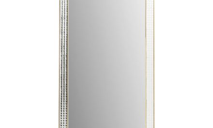 KARE DESIGN Vægspejl Crystals Steel Gold 180 x 80 cm