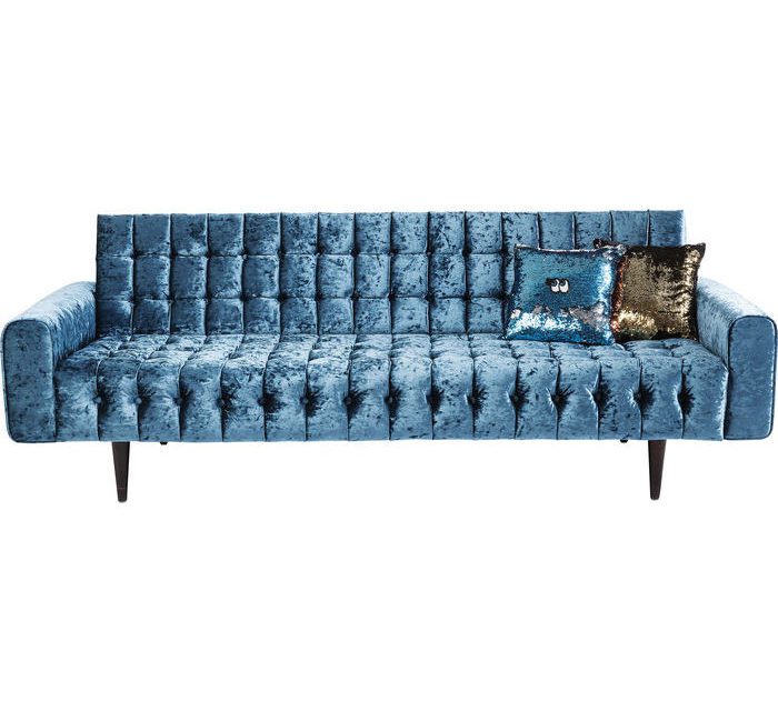 KARE DESIGN Sofa, Milchbar Diva Petrol 3-personers