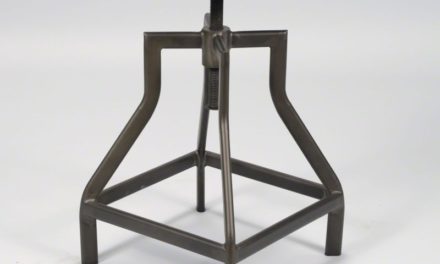 FURBO Spisebordsstol, højdejustbar, stål