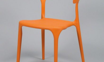 FURBO Spisebordsstol, orange plast