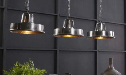 FURBO Loftslampe, sort nikkel, industridesign