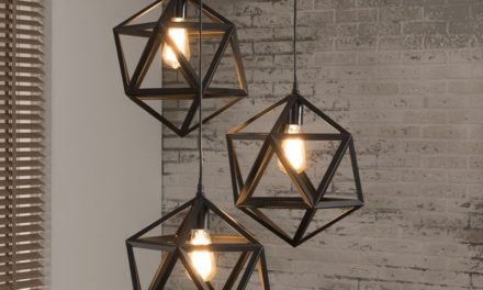 Furbo loftslampe i industri design i flot sort metal