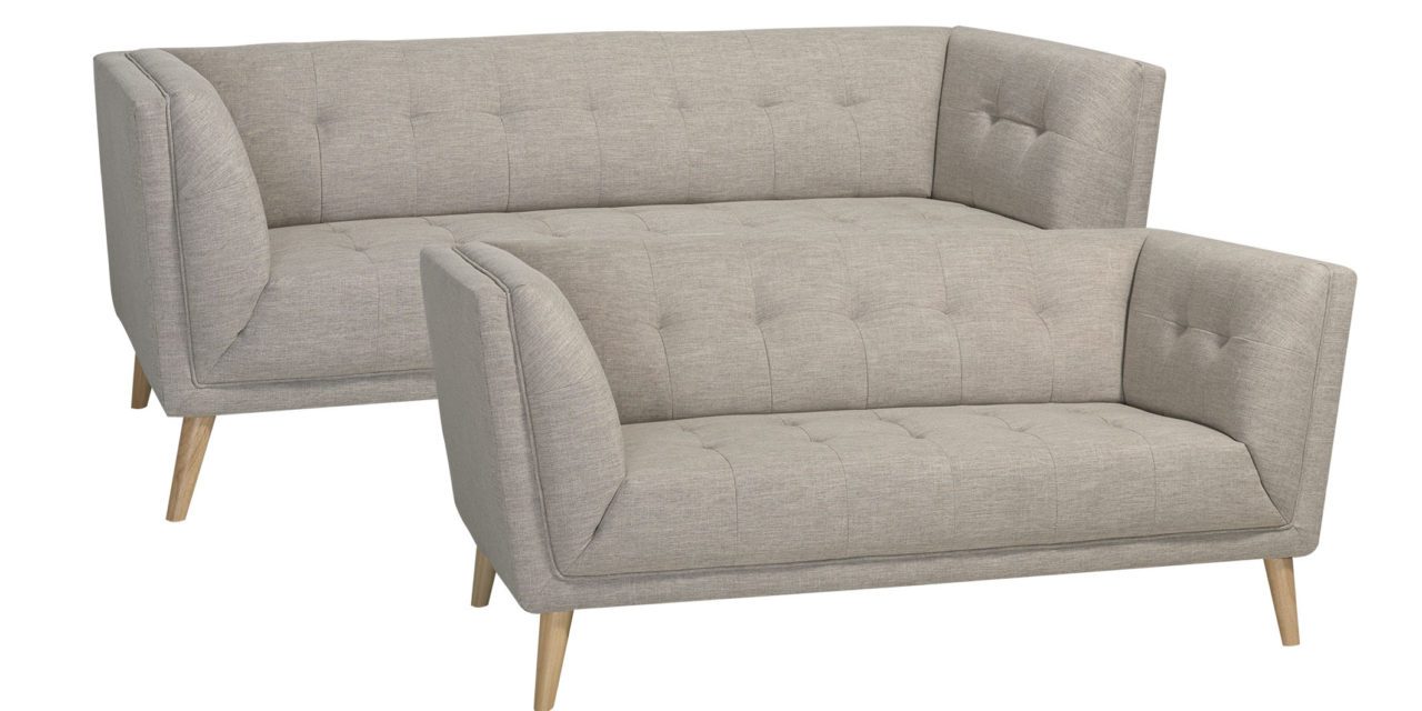 Palermo sofasæt i beige stof – 2+3er sofa
