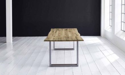 Concept 4 You Plankebord – Barkkant Eg med Manhattan ben, m. udtræk 3 cm 200 x 100 cm 04 = desert