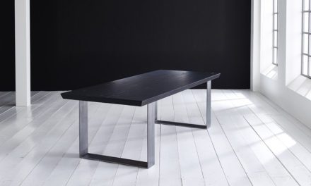 Concept 4 You Plankebord – Schweizerkant med Houston ben, m. udtræk 6 cm 300 x 100 cm 07 = mocca black