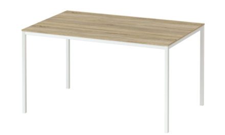 Family spisebord i eg/hvid træ – 140×90