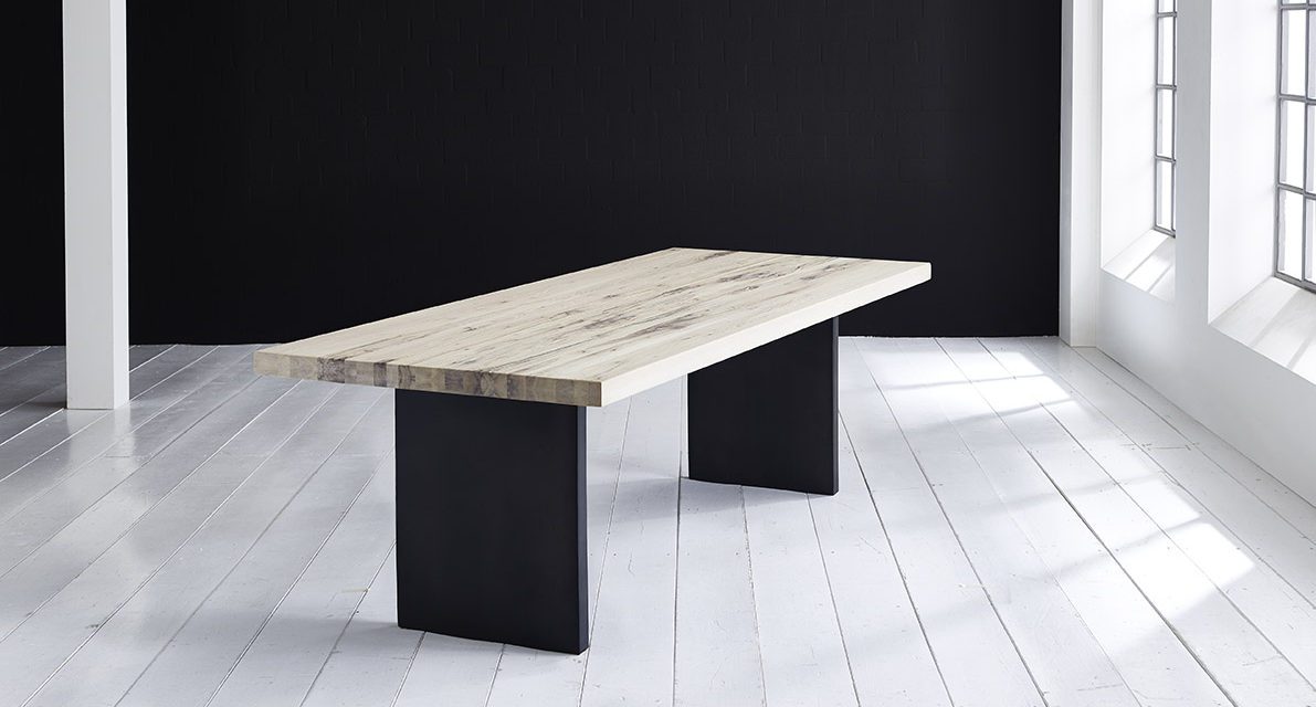 Concept 4 You Plankebord – Lige kant med T-ben, m. udtræk 6 cm 200 x 110 cm 02 = smoked