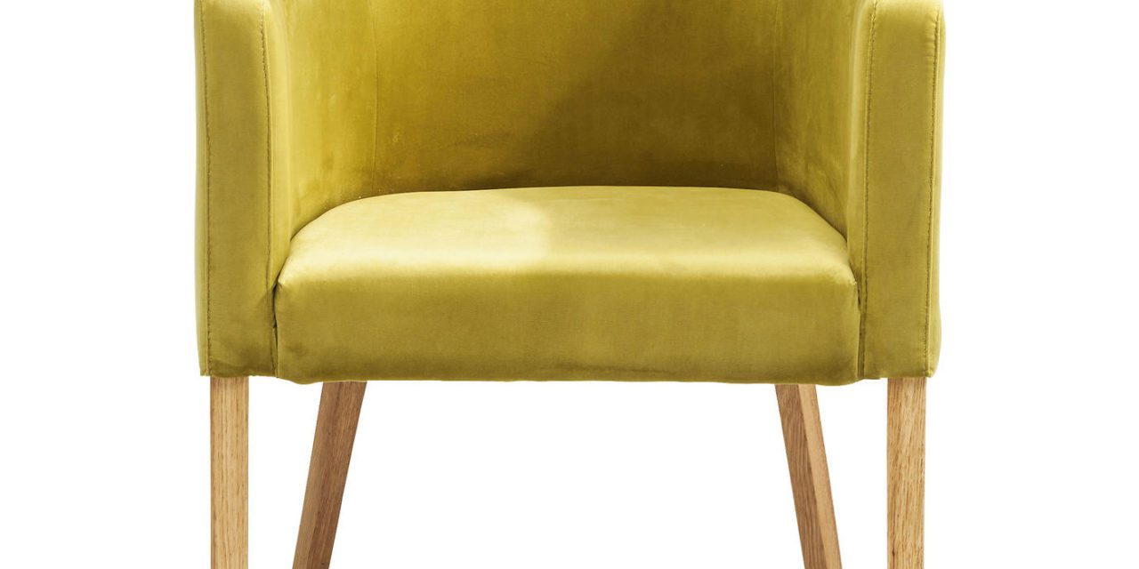 KARE DESIGN Spisebordsstol m. armlæn, Mode Velvet Green