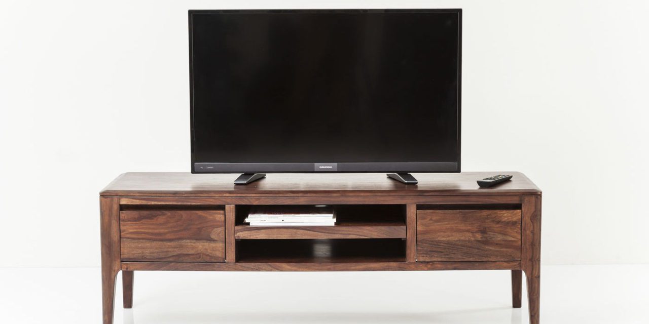 KARE DESIGN Brooklyn TV-bord – valnød m. 2 skuffer og midterrum