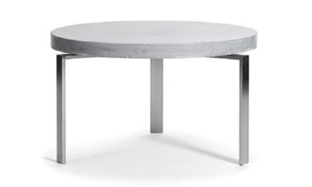 Rundt beton sofabord – plusCIRCLETABLE Ø: 60 cm Hvid