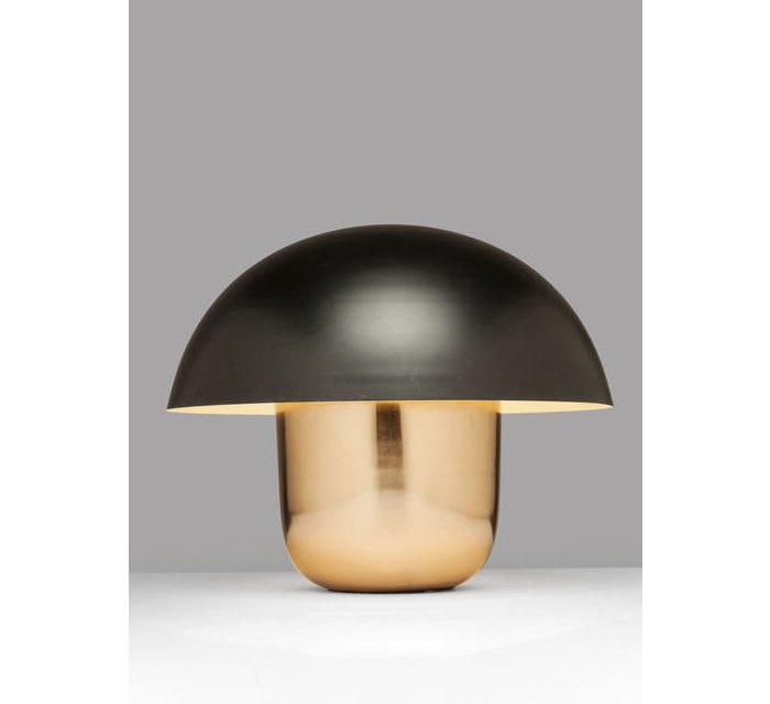 KARE DESIGN Bordlampe, Mushroom Kobber-Sort