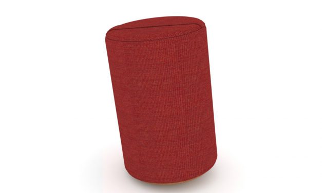 JENSENPLUS K2 puf, ergonomisk – Rød