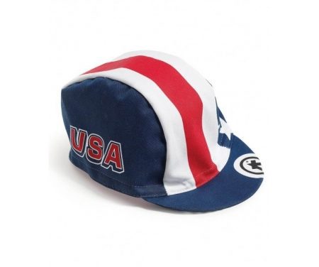Assos USA Cap – Kasket – Blå/hvid/rød