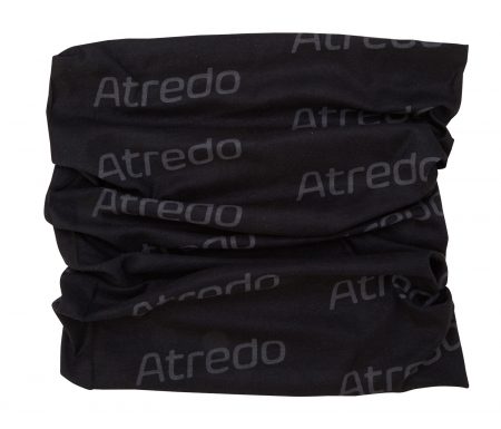 Atredo – Halsedisse – Polyester – Sort med grå logoer