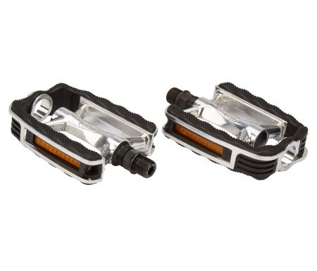 Atredo – Pedal – Sport – 9/16" – Aluminium sølv/sort