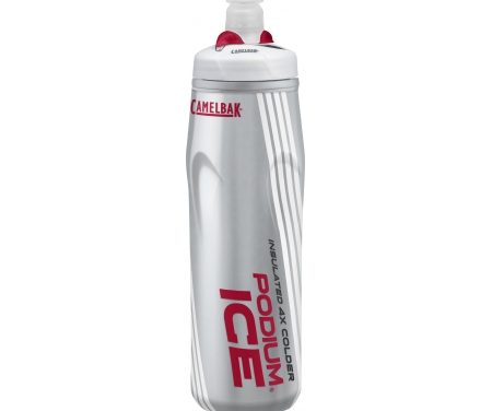 Camelbak Podium Ice – Drikkeflaske 0,62 liter – 100% BPA fri – Sølv/Rød