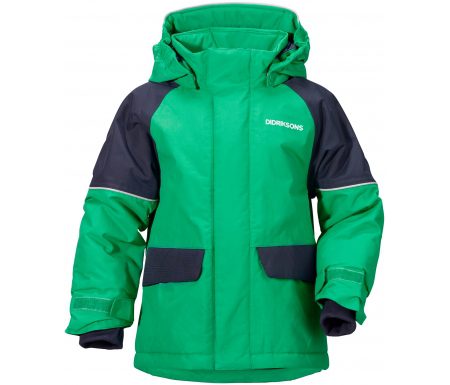 Didriksons Ese Kids Jacket – Vandtæt børnejakke m. for – Grøn