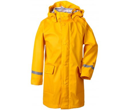 Didriksons Makrill Kids Coat – Regnjakke Børn – Gul