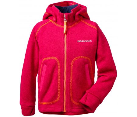 Didriksons Strokken Kids Jacket – Fleecejakke Børn – Pink