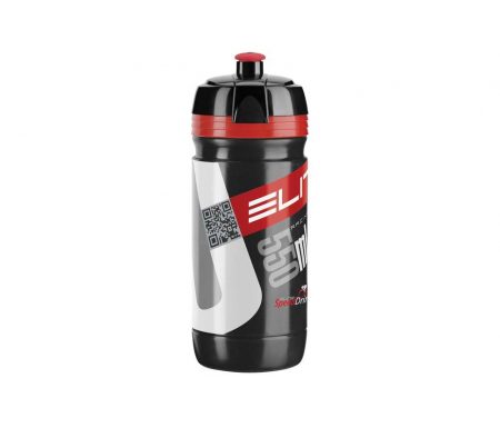 Elite Corsa – Drikkeflaske 550ml  – 100% Biologisk nedbrydelig – Sort/Rød