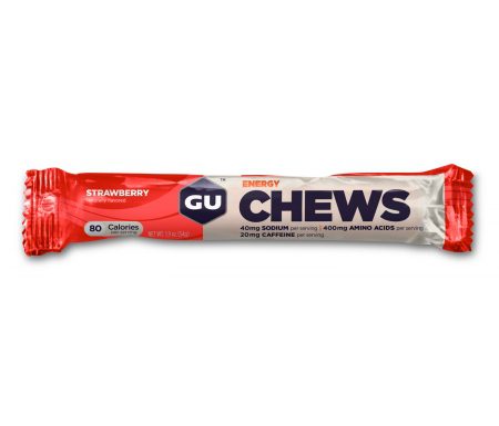 GU Chews – Energi vingummi – Strawberry – 54 gram