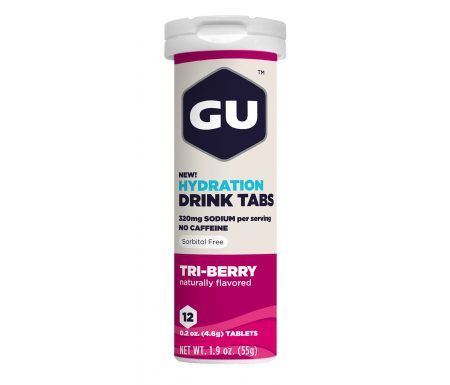 GU Hydration Tabs – Tri-Berry – 1  x 12 stk.