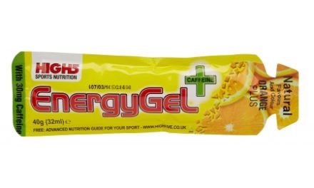 High5 EnergyGel+ – Appelsin 40 gram – 30mg Koffein